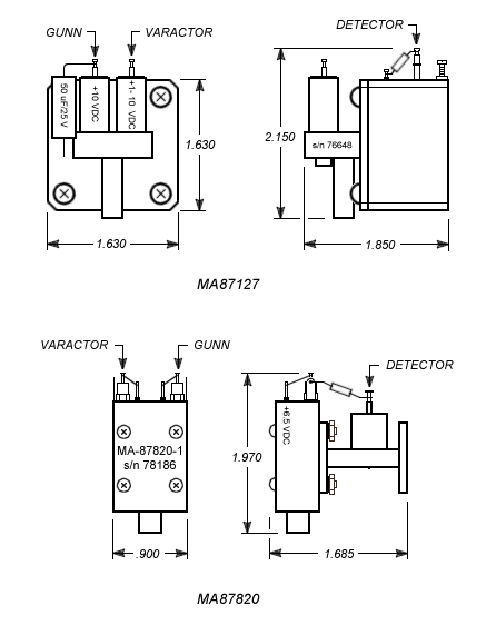 MA87127/MA87820 drawing